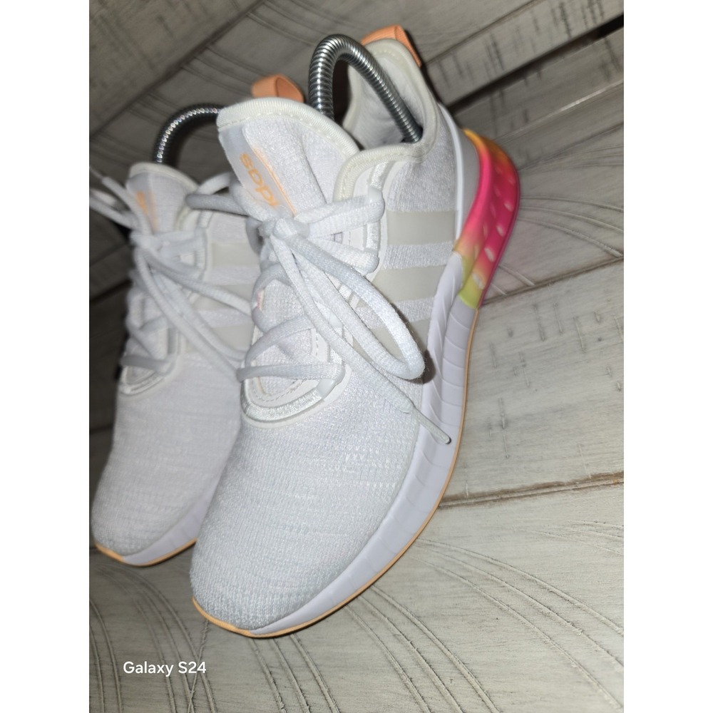Adidas Women's Shoes Size 7 Kaptir Super Running White Pink Orange Yellow